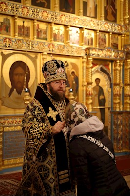 Литургия Преждеосвященных Даров в Свято-Алексиевском женском монастыре г. Саратова