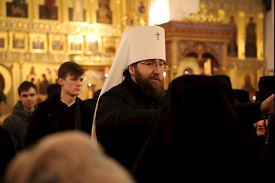 Литургия Преждеосвященных Даров в Свято-Алексиевском женском монастыре г. Саратова