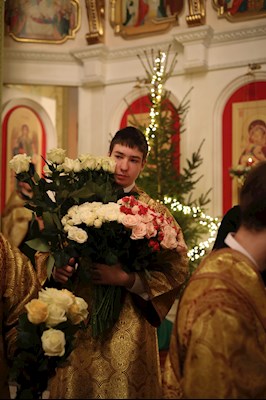 Великая рождественская вечерня в Покровском соборе г. Саратова