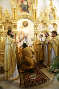 Великое освящение храма в честь святого благоверного князя Михаила Черниговского и боярина его Феодора г. Саратова