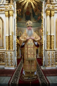 Божественная литургия в храме во имя Всех святых, в земле Российской просиявших, г.Саратова