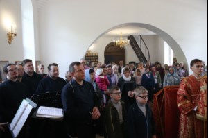 Великое освящение храма святой великомученицы Екатерины г. Саратова и Божественная литургия в новоосвященном храме