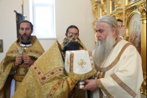 Великое освящение храма в честь святого благоверного князя Михаила Черниговского и боярина его Феодора г. Саратова
