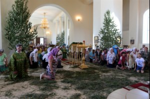 Божественная литургия и Великая вечерня в Свято-Троицком соборе Вольска