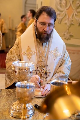 Митрополит Игнатий совершил Божественную литургию и молебен на новый год в Покровском соборе г. Саратова