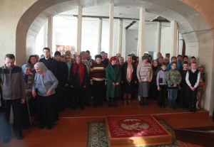 Всенощное бдение в храме в честь Благовещения Пресвятой Богородицы города Саратова