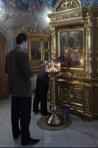 Всенощное бдение в Свято-Троицком соборе Саратова