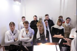 Божественная литургия в храме во имя святого великомученика Георгия Победоносца города Саратова
