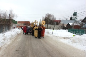 На Волге в селе Пристанное совершен чин Великого освящения воды