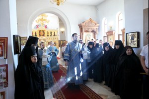 Божественная литургия в Свято-Алексиевском женском монастыре г. Саратова