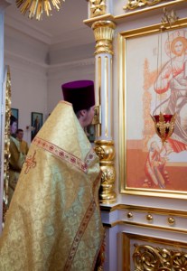 Всенощное бдение в храме в честь Рождества Христова г. Вольска