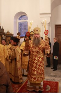 Божественная литургия в храме в честь иконы Божией Матери «Утоли моя печали»