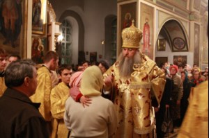 Всенощное бдение в Свято-Троицком храме Покровска