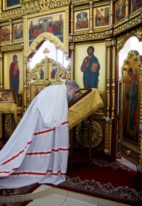 Божественная литургия в Свято-Иоанновском женском монастыре села Алексеевка Хвалынского района