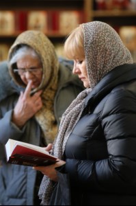 Великое повечерие с чтением канона преподобного Андрея Критского в Свято-Троицком кафедральном соборе г. Вольска