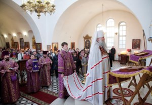 Божественная литургия в храме во имя святого благоверного князя Александра Невского г.Ртищево