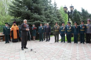 Представитель епархии принял участие в открытии памятника Александру Невскому на территории таможни
