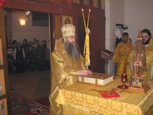 Божественная литургия в храме во имя святителя Тихона Задонского г. Саратова
