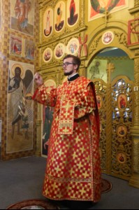 Божественная литургия в храме во имя святого благоверного великого князя Димитрия Донского села Столыпино Балтайского района
