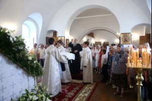 Божественная литургия в Спасо-Преображенском мужском монастыре г. Саратова
