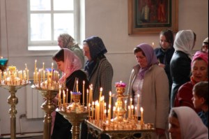 Божественная литургия в Александро-Невском храме города Ртищево