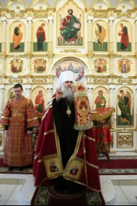Чин Великого освящения и Божественная литургия в храме в честь Владимирской иконы Божией Матери Владимирского женского монастыря г. Вольска