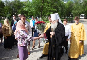 Божественная литургия в храме во имя святителя Луки (Войно-Ясенецкого), исповедника, при 3-й городской клинической больнице г. Саратова