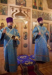 Божественная литургия в храме в честь Рождества Пресвятой Богородицы г.Саратова