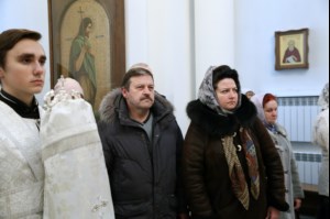 Божественная литургия в храме во имя святого равноапостольного великого князя Владимира г. Саратова