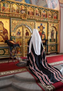 Литургия Преждеосвященных Даров в Свято-Никольском мужском монастыре г.Саратова