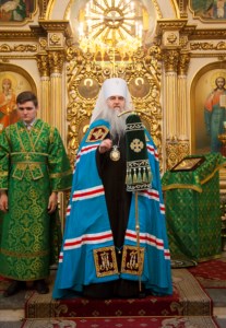 Божественная литургия в храме в честь Покрова Пресвятой Богородицы г.Саратова
