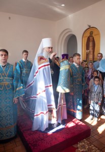 Божественная литургия в Свято-Успенском храме пос. Возрождение Хвалынского района