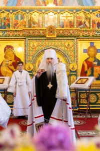 Божественная литургия в Свято-Никольском мужском монастыре г. Саратова