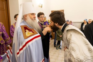 Божественная литургия в храме святителя Спиридона Тримифунтского г. Саратова
