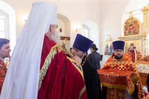 Божественная литургия в храме в честь Воскресения Христова с. Ивано-Языковка Аткарского района