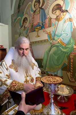 Божественная литургия в храме во имя великомученика и целителя Пантелеимона г. Саратова