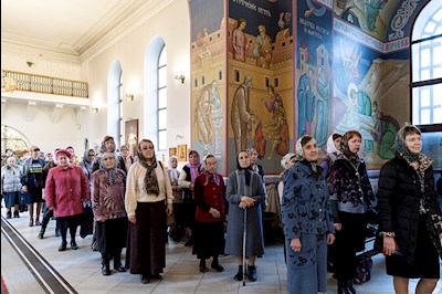Божественная литургия в Свято-Никольском мужском монастыре г. Саратова