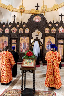 Божественная литургия в храме в честь иконы Божией Матери «Всех скорбящих Радость» г. Саратова