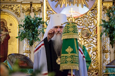Божественная литургия в храме Сошествия Святого Духа г. Саратова