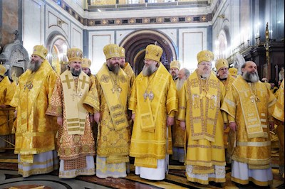 Митрополит Игнатий принял участие в Божественной литургии в день 14-й годовщины интронизации Патриарха Кирилла