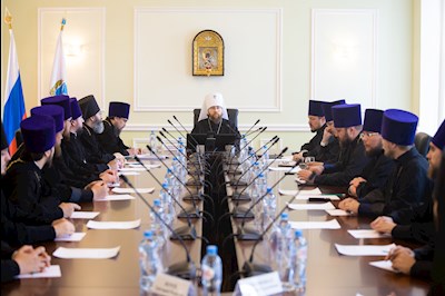 Митрополит Игнатий возглавил объединенное заседание Епархиального совета и Административного секретариата