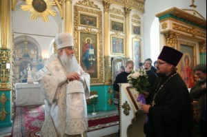 Божественная литургия в храме во имя Архангела Михаила с. Михайловка Саратовского района