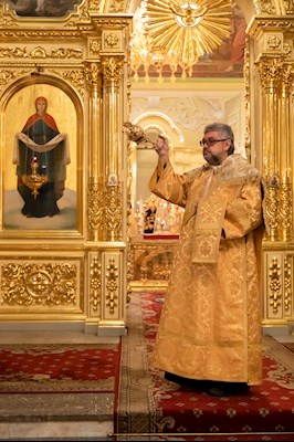 Митрополит Игнатий совершил Божественную литургию и молебен на новый год в Покровском соборе г. Саратова