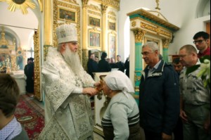 Божественная литургия в храме во имя Архангела Михаила с. Михайловка Саратовского района