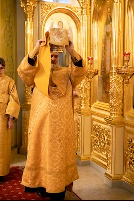 Митрополит Игнатий совершил Божественную литургию и молебен на новый год в Покровском соборе г. Саратова