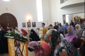 Великое освящение храма в честь святого благоверного князя Михаила Черниговского и боярина его Феодора г. Саратова