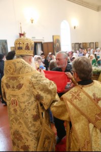 Божественная литургия в храме в честь Покрова Пресвятой Богородицы р.п. Новые Бурасы