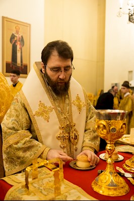 Митрополит Игнатий совершил Божественную литургию в соборном храме святителя Спиридона Тримифунтского г. Саратова