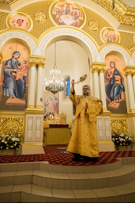 Митрополит Игнатий совершил Божественную литургию в соборном храме святителя Спиридона Тримифунтского г. Саратова