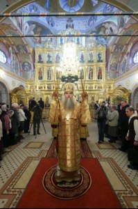 Великое освящение верхнего храма во имя Святой Живоначальной Троицы Свято-Троицкого кафедрального собора города Саратова